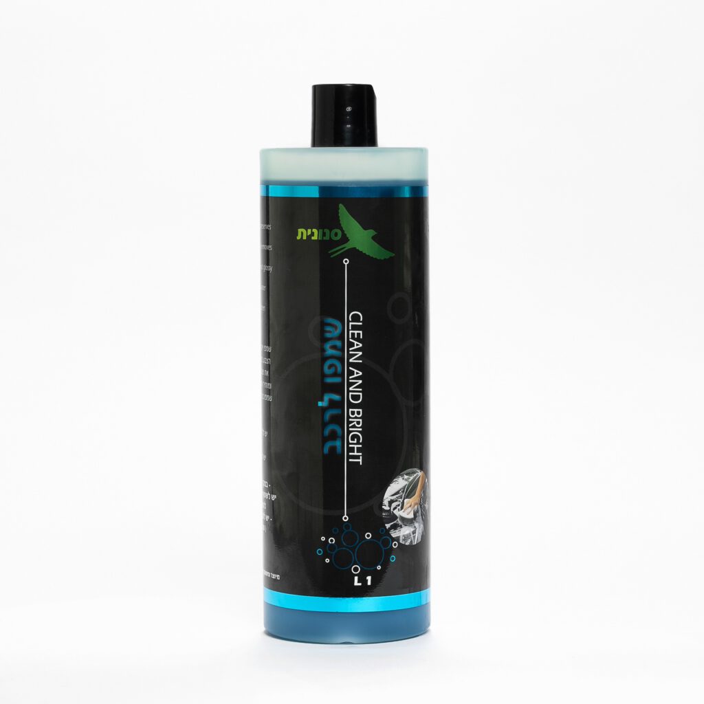 CLEAN & BRIGHT שמפו פיקס כחול לרכב – 1 ליטר