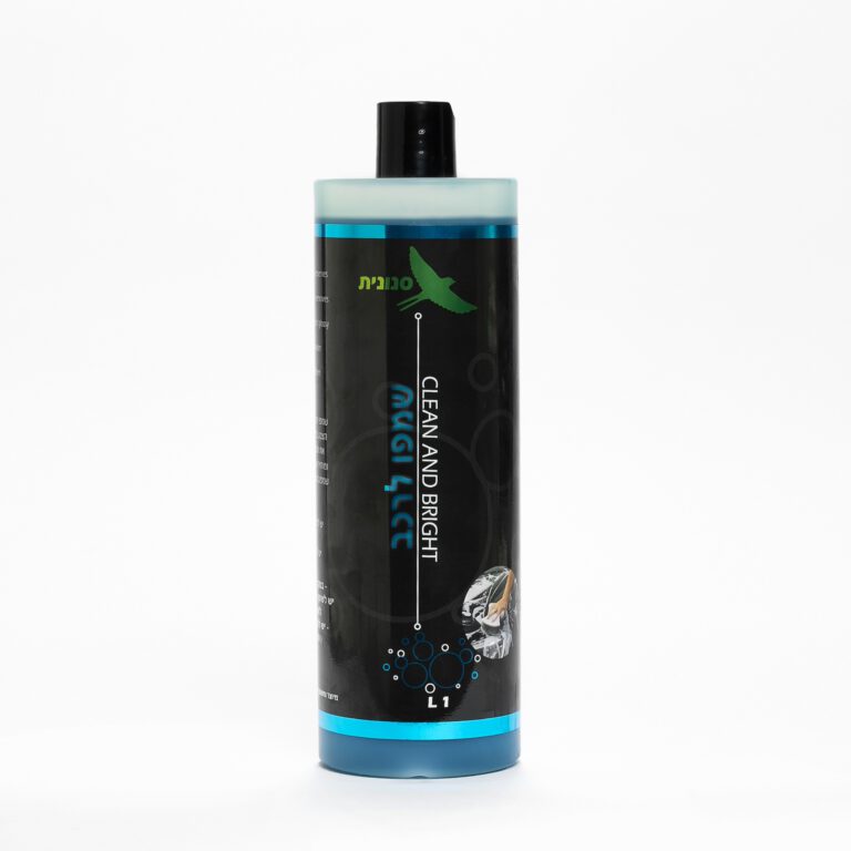 CLEAN & BRIGHT שמפו פיקס כחול לרכב – 1 ליטר