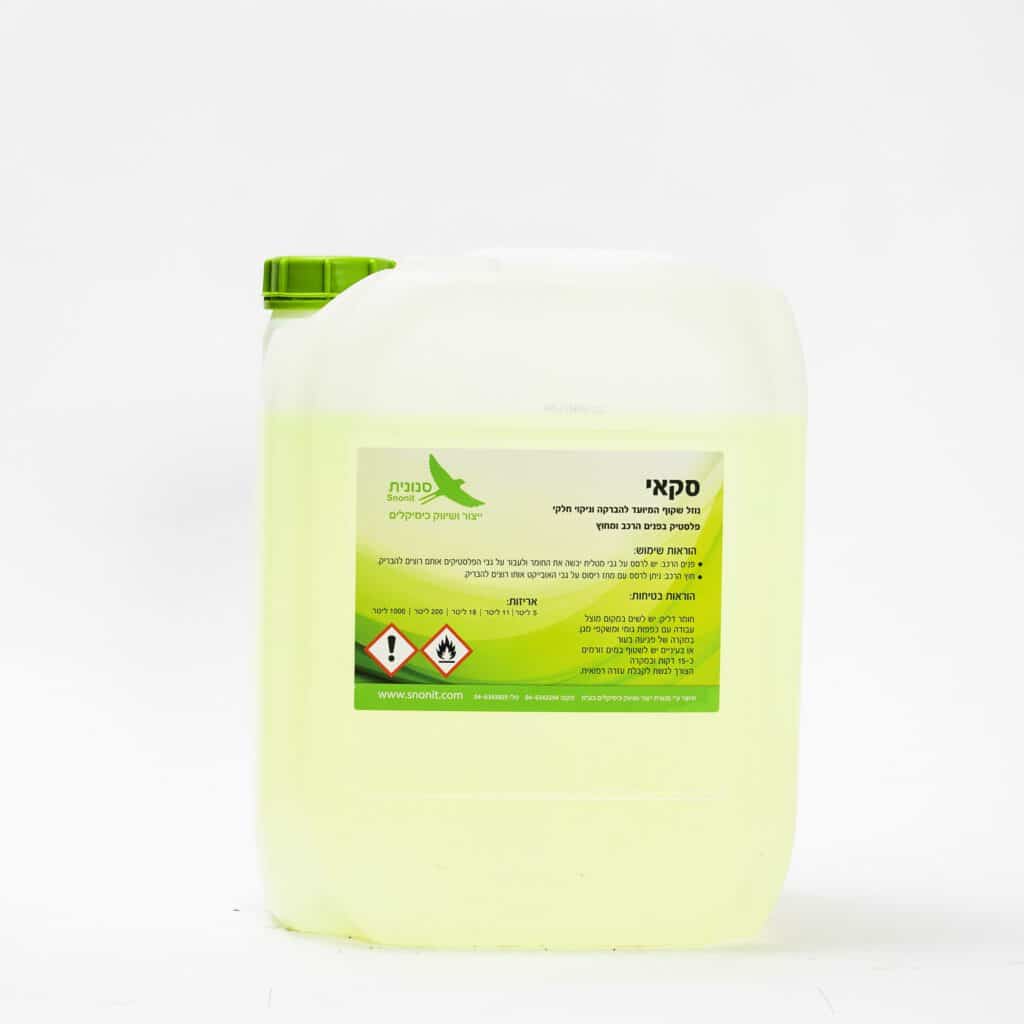 סקאי ע״ב ממיסים להברקת חלקי פנים הרכב וצמיגים – 18 ליטר